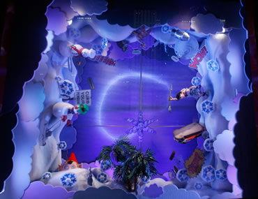 saks holiday window